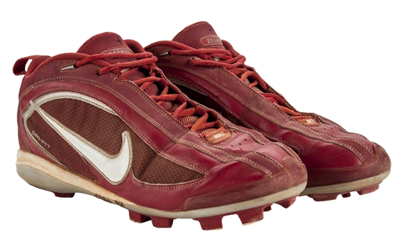 2004 Albert Pujols Game Used and Signed Nike Cleats (JSA)